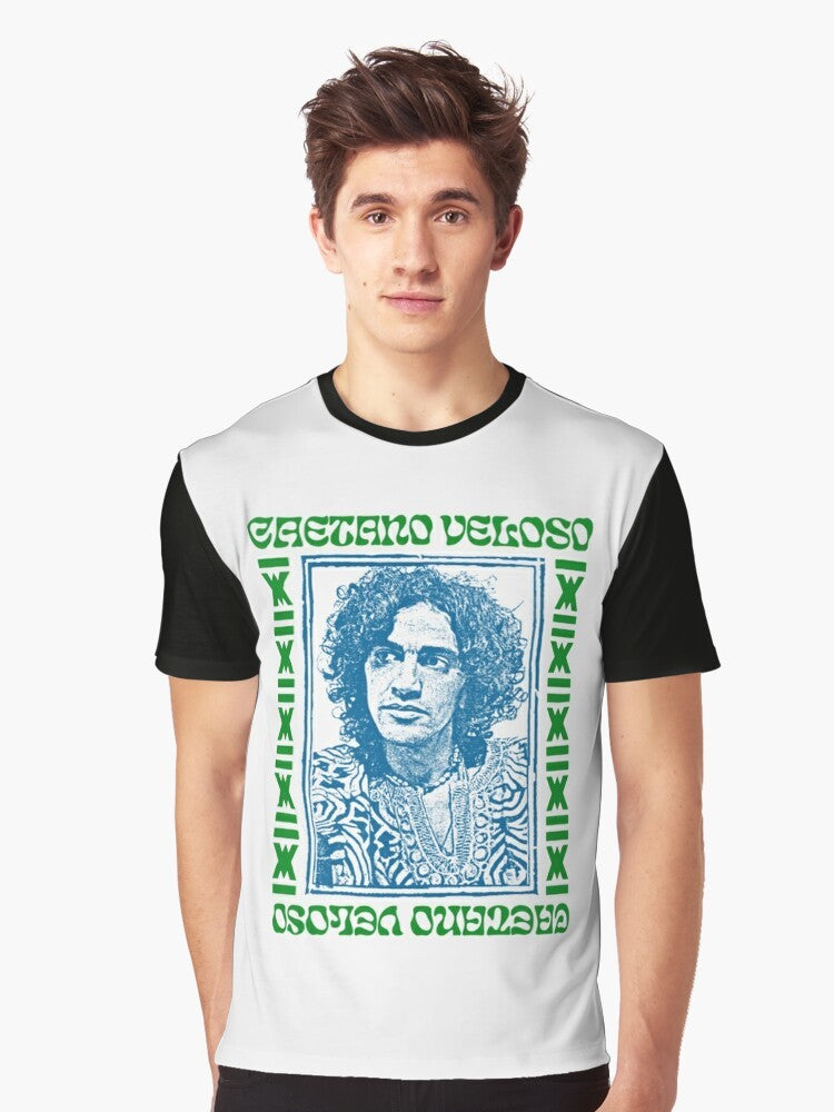 Vintage graphic t-shirt featuring the image of Brazilian singer and songwriter Caetano Veloso - Men