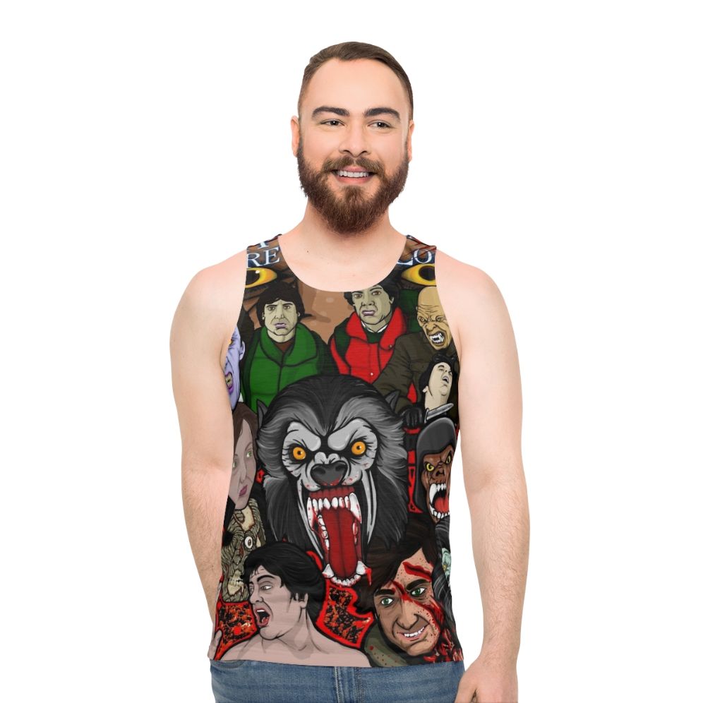 Unisex American Werewolf in London Horror Tank Top - men