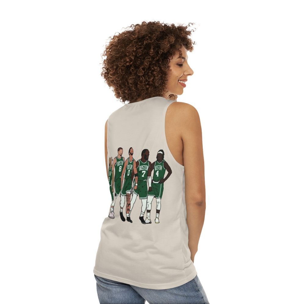 Derrick White Celtics 'Big 4' Unisex Tank Top - women back