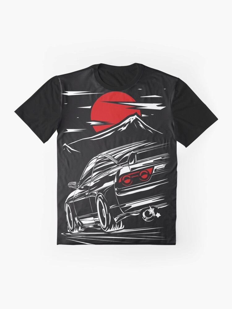 Nissan Silvia s13 Haruna Graphic T-Shirt - Flat lay