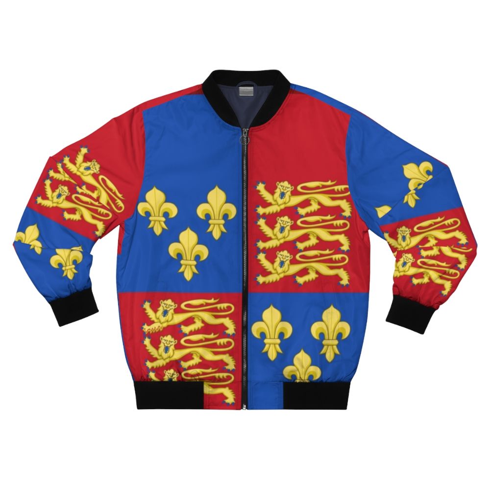 Henry V medieval royal arms of England bomber jacket