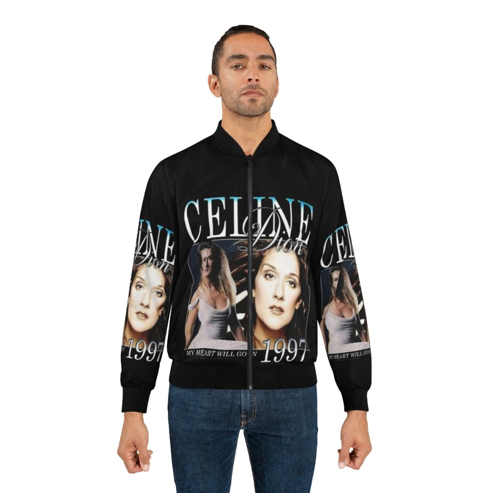 Celine Dion Men's Bomber Jacket - Stylish and Durable Outerwear - Lifestyle