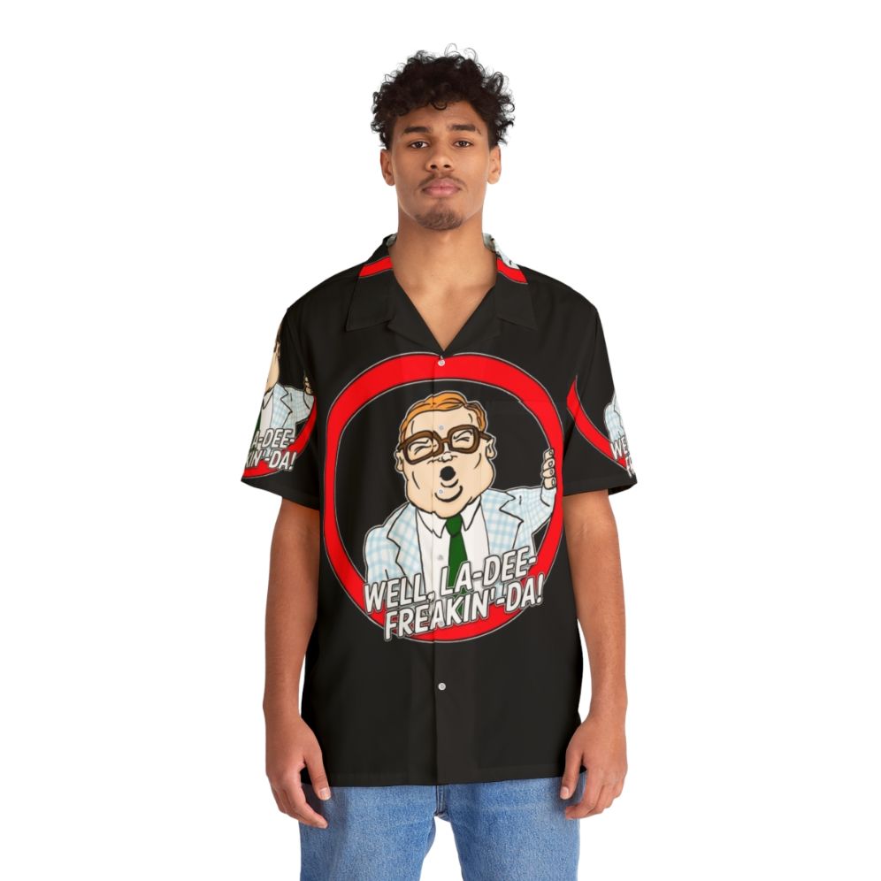 Motivational Hawaiian Shirt with Chris Farley Inspired Design - People Front