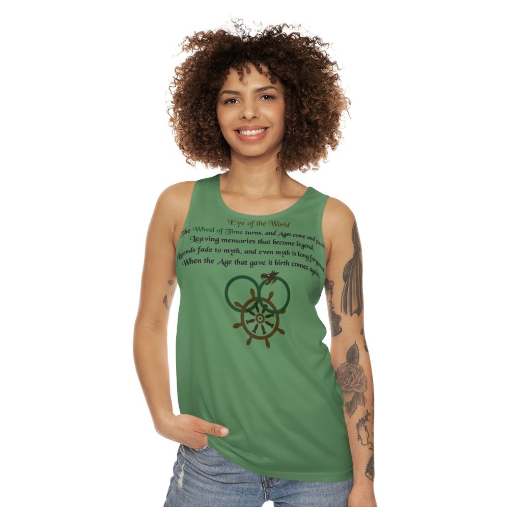 Unisex "Thus Spins The Wheel Of Time" Tank Top - women