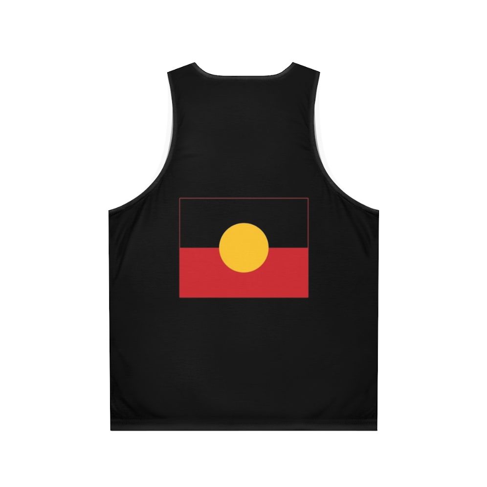 Aboriginal Flag Unisex Tank Top - Back