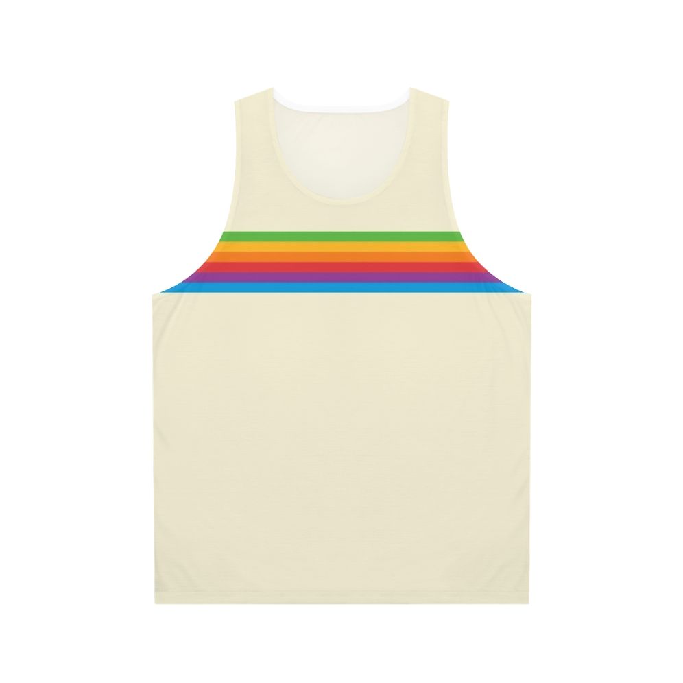 Retro Apple Rainbow Tank Top - Colorful, Vintage-Inspired Unisex Apparel