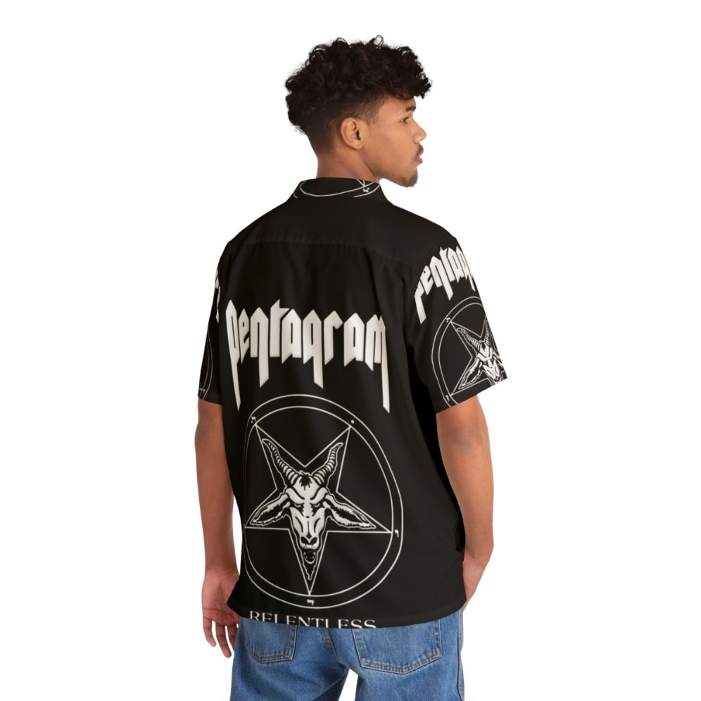 Pentagram Relentless Heavy Metal Hawaiian Shirt - People Back