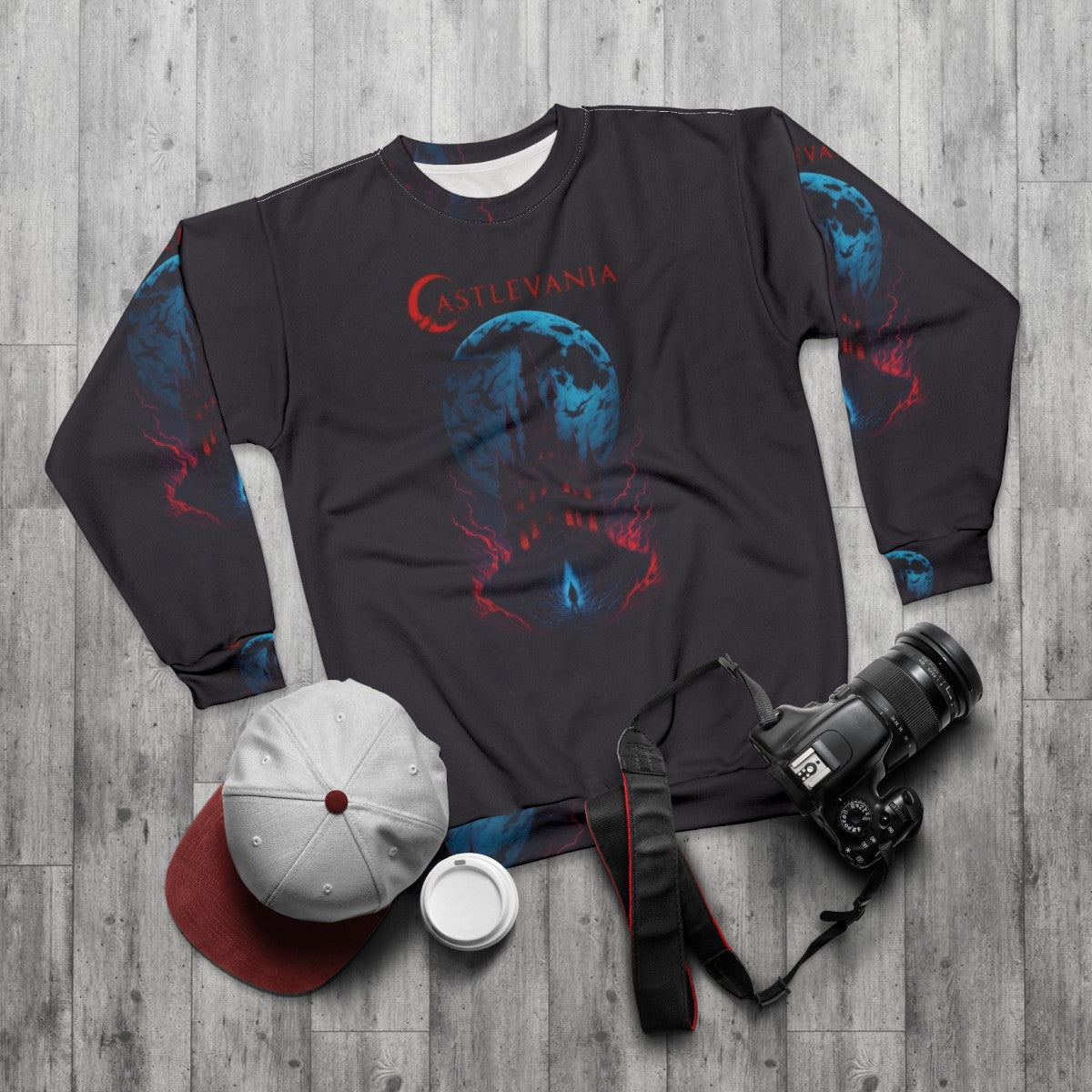 Castlevania Netflix Night Ruin Sweatshirt - flat lay