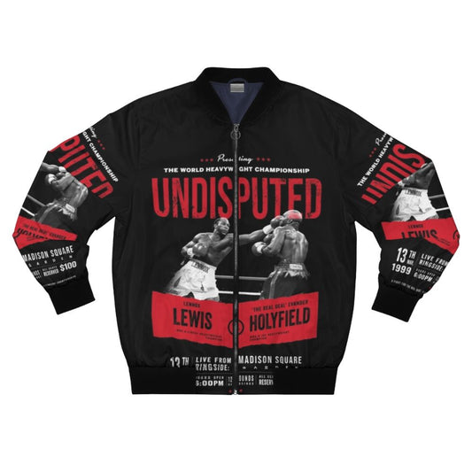 Lennox Lewis vs Evander Holyfield - Undisputed Heavyweight Boxing Champions T-shirt Bomber Jacket