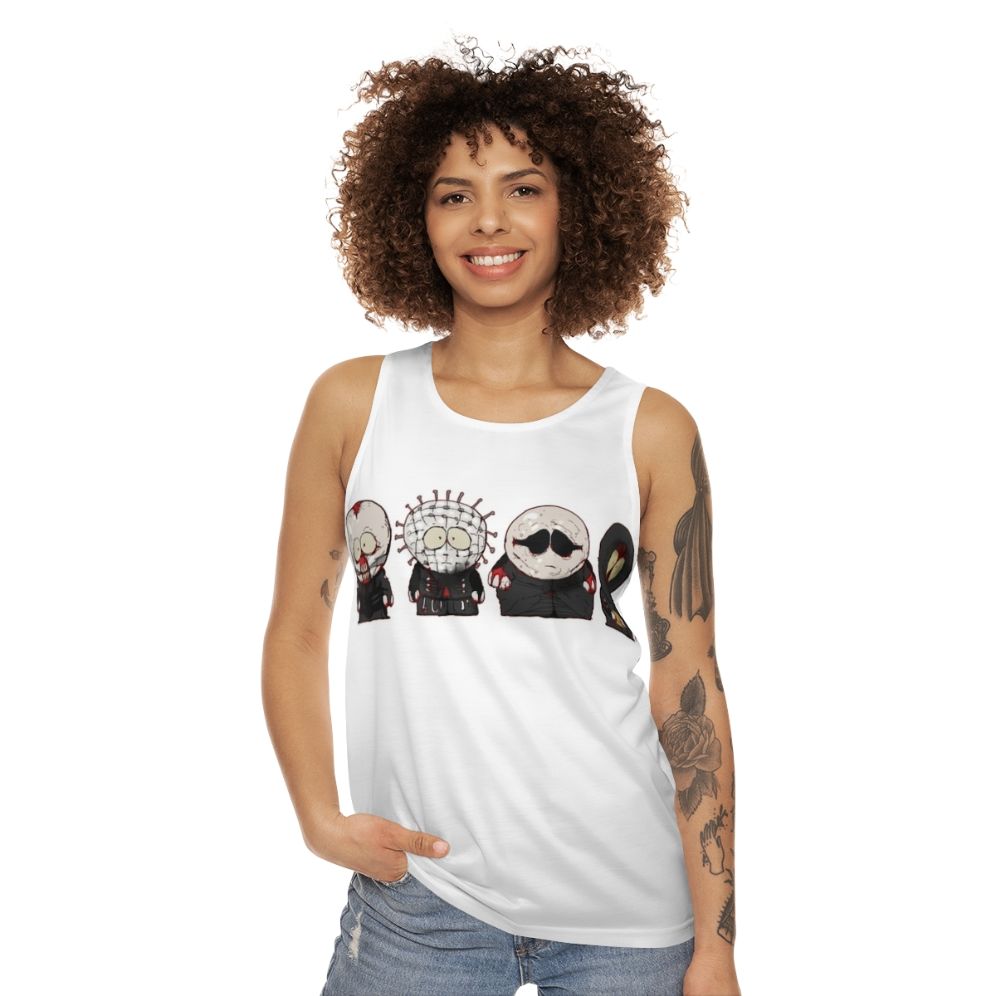 Southpark-inspired dark fashion unisex tank top - women