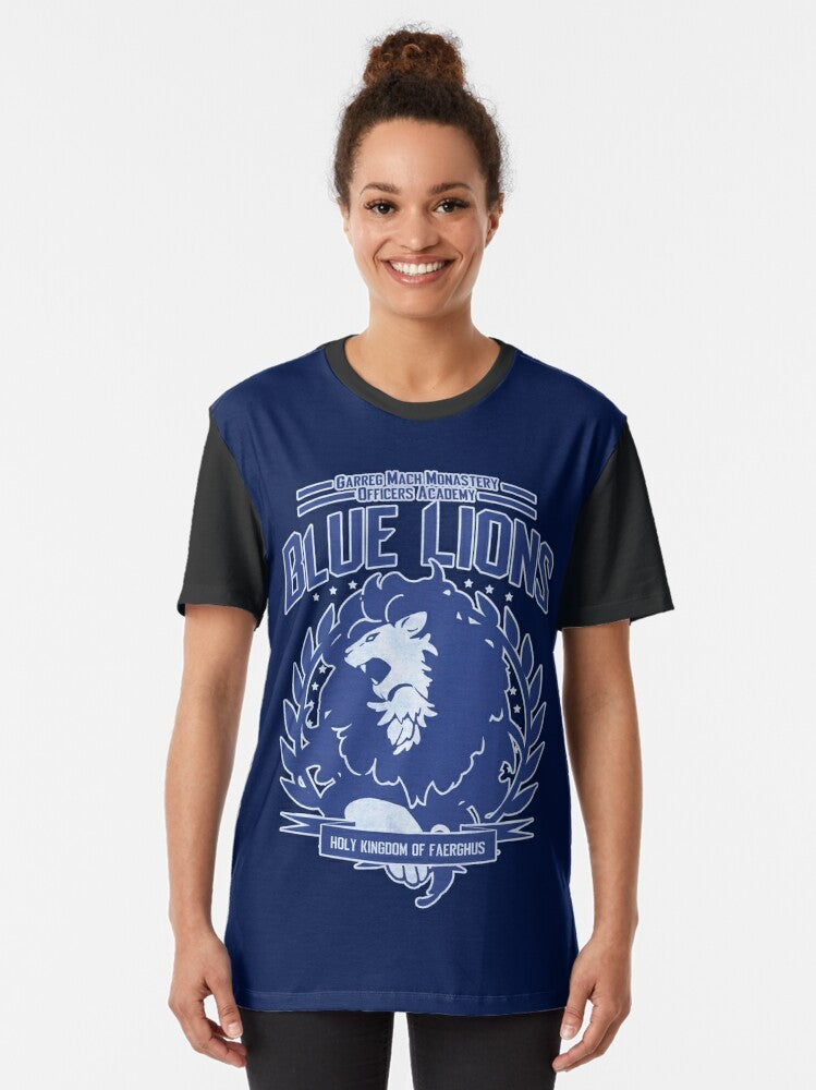 Fire Emblem Three Houses Blue Lions Class Graphic T-Shirt - Women