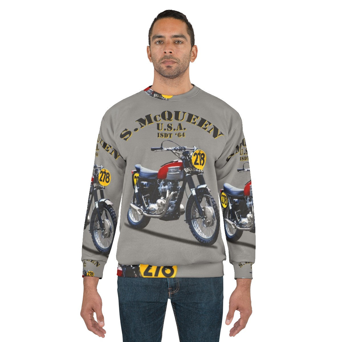 Classic Isdt Motorcycle 1964 Sweatshirt - men