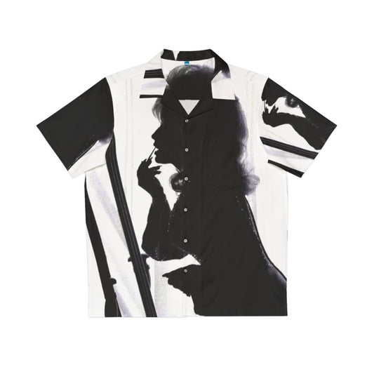 Dolly Parton Silhouette Black and White Hawaiian Shirt