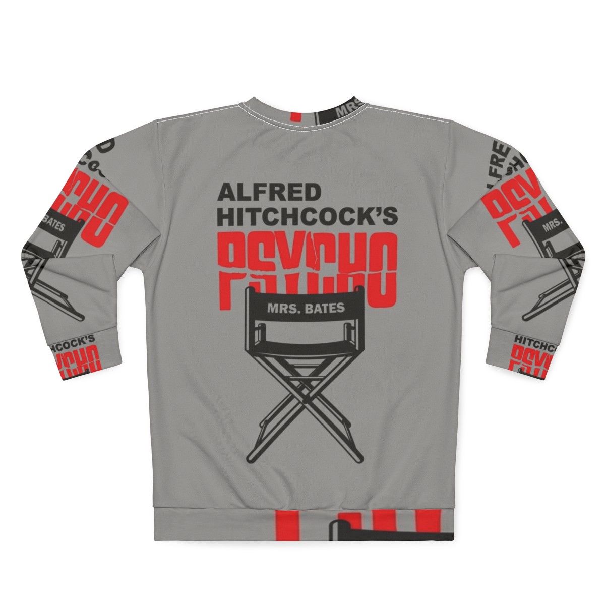 Alfred Hitchcock's Psycho movie suspense film men's sweatshirt - Back