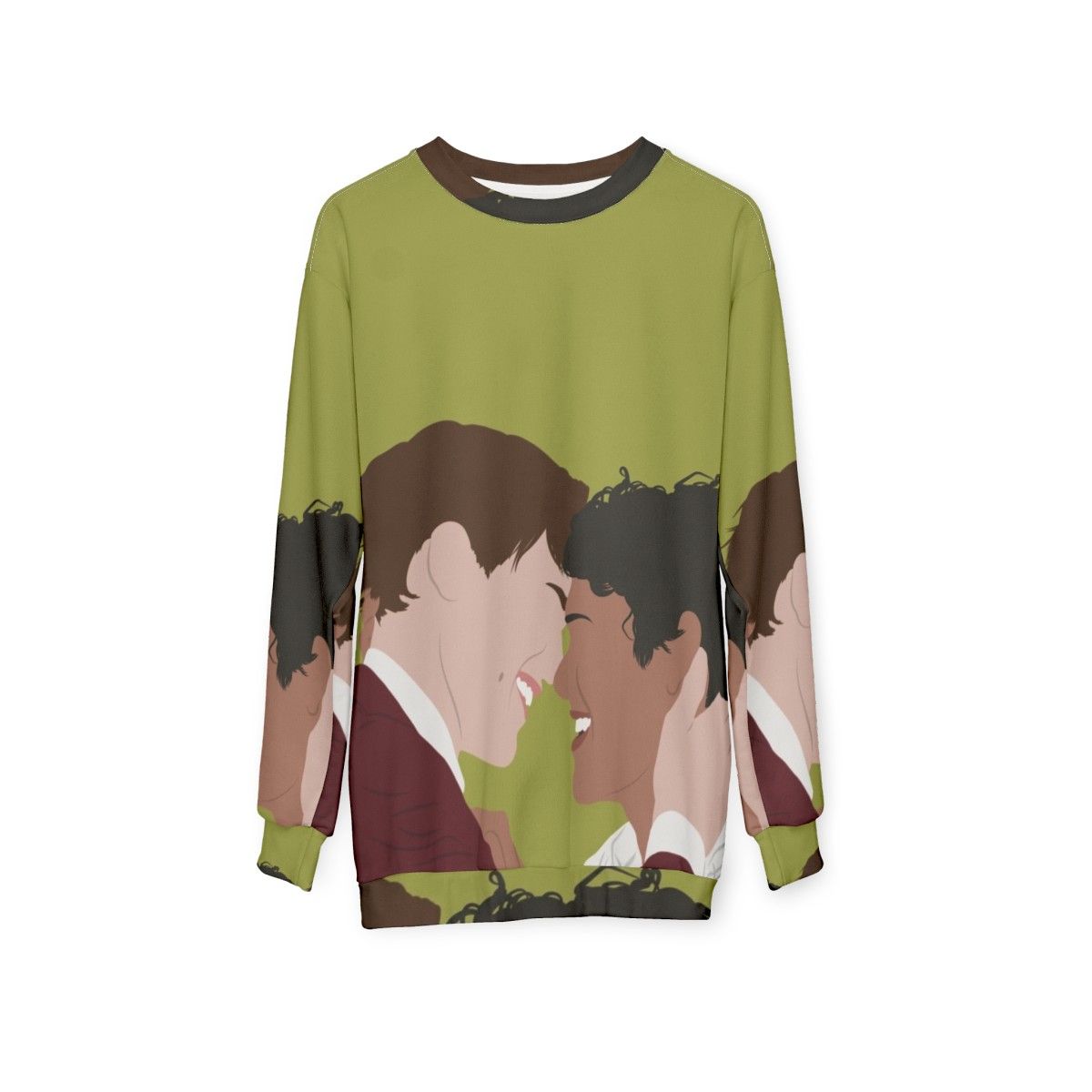 Young Royals Season 3 "I Love You" Sweatshirt featuring Prince Wilhelm and Simon Eriksson - hanging