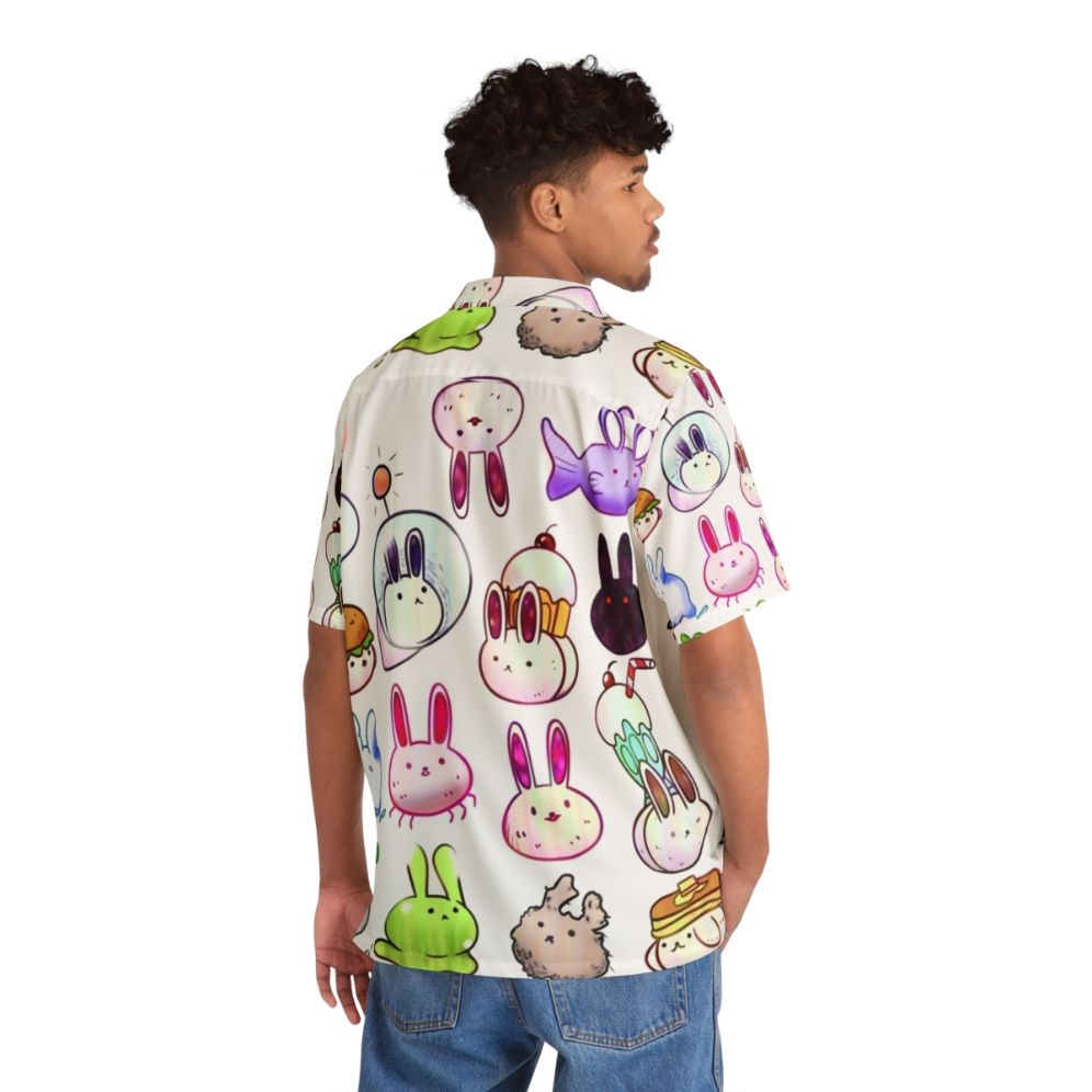 Omori Bunnies Anime Hawaiian Shirt - People Back