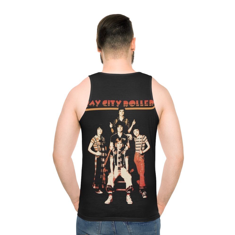 Retro Bay City Rollers Unisex Tank Top - men back