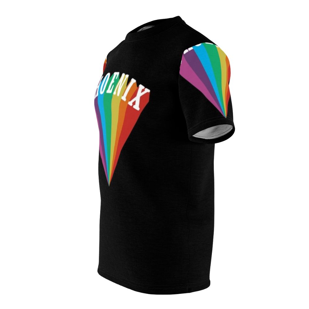 Colorful Phoenix Inspired Indie Band Rainbow All-Over-Print T-Shirt - men left