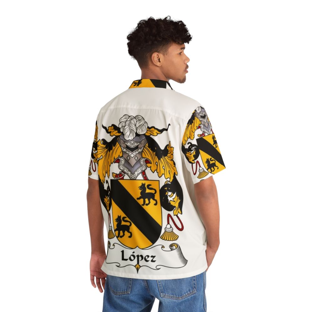 Lopez Coat of Arms Hawaiian Shirt - People Back