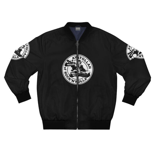 Ayatollah of Rock'n'Rolla Bomber Jacket - Vintage Leather Jacket with Post-Apocalyptic Design