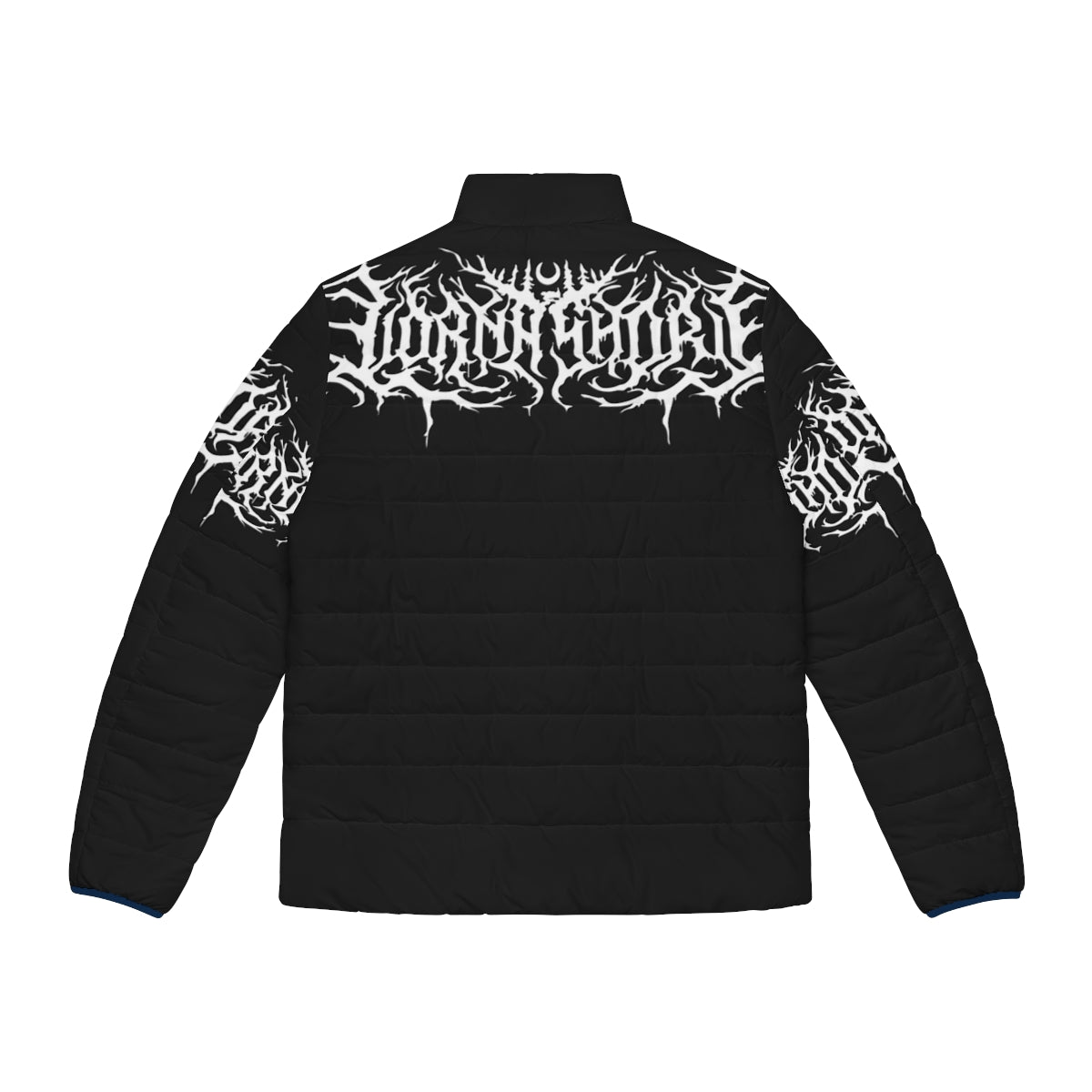 Lorna Shore Puffer Jacket with Logo - Deathcore and Metalcore Fashion - Back