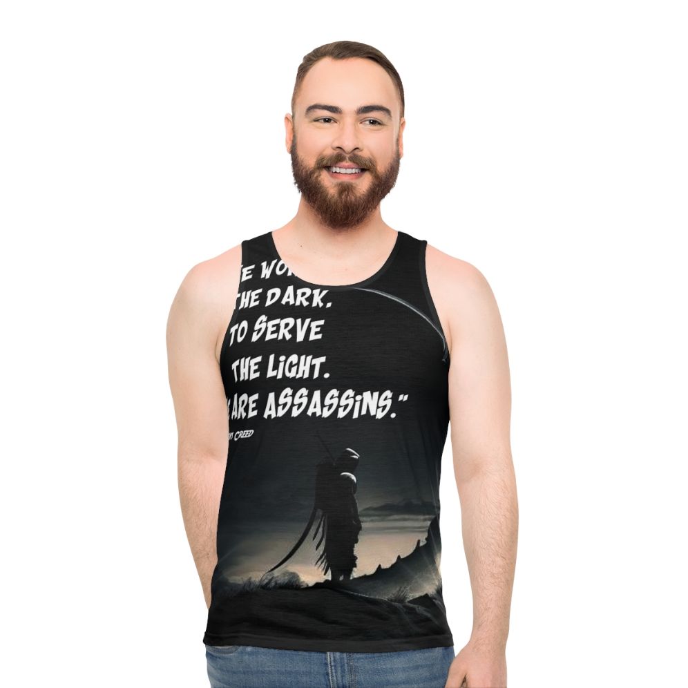 Inspirational Assassin's Creed Unisex Tank Top - men