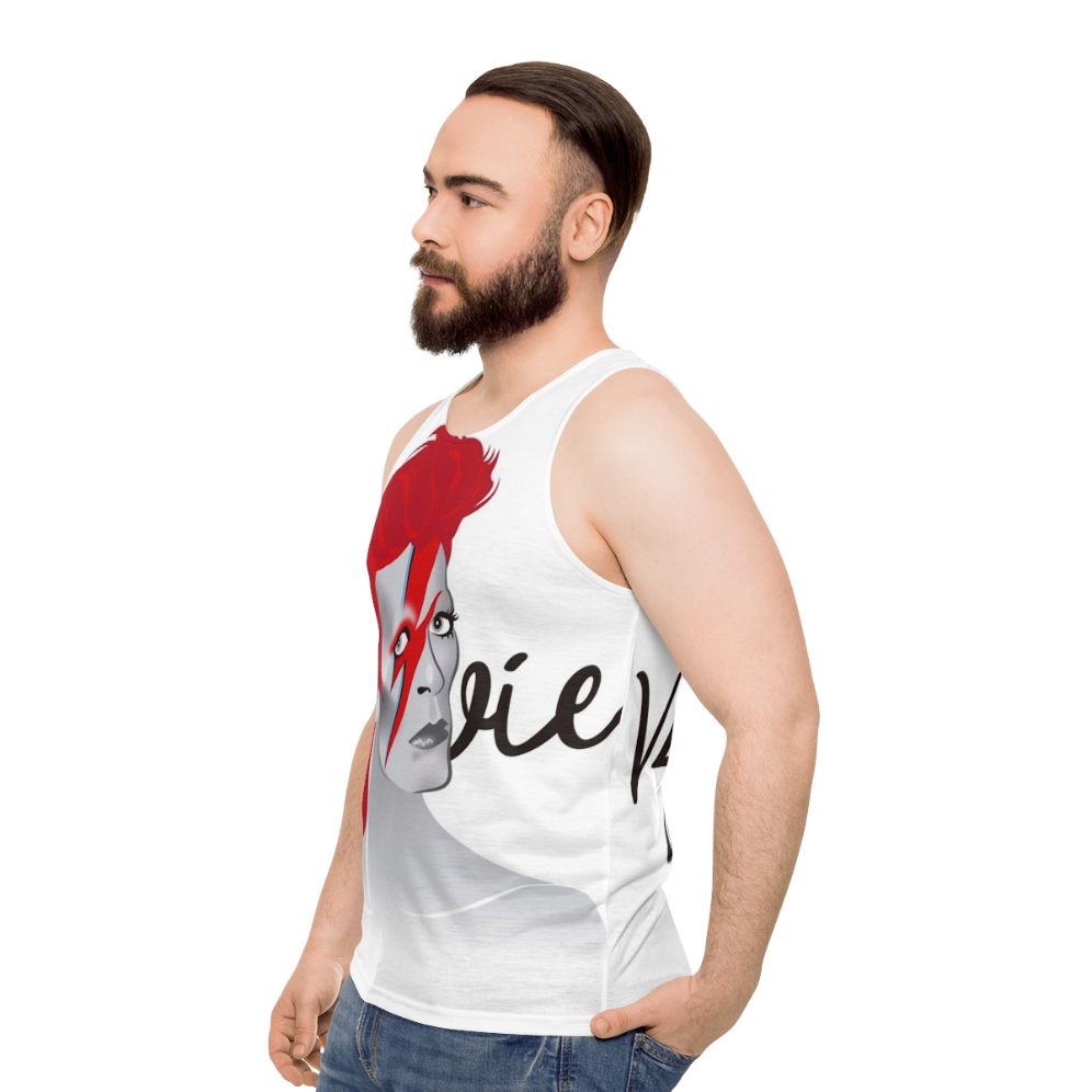 Lightning Unisex Tank Top featuring Alejandro Mogolloart's Pop Art Design - men side