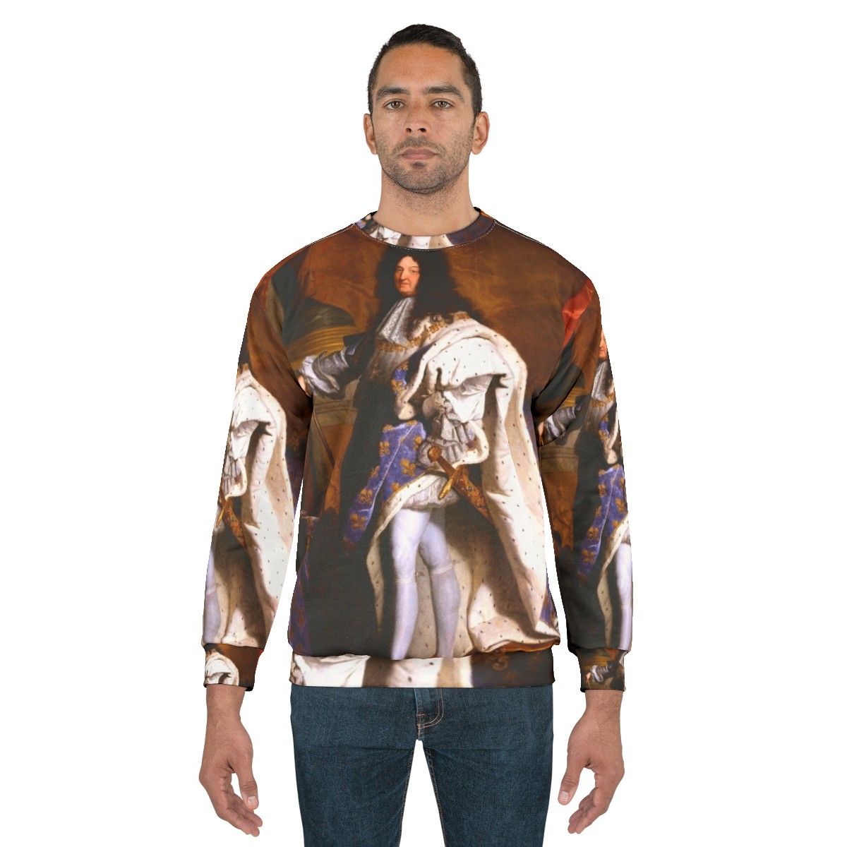 Hyacinth Rigaud Louis XIV King Sun Baroque Painting Art Sweatshirt - men