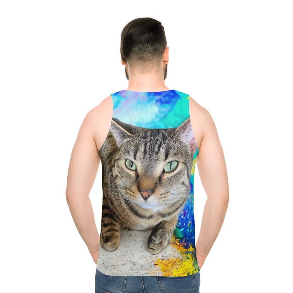 Psychedelic Unisex Tank Top - men back