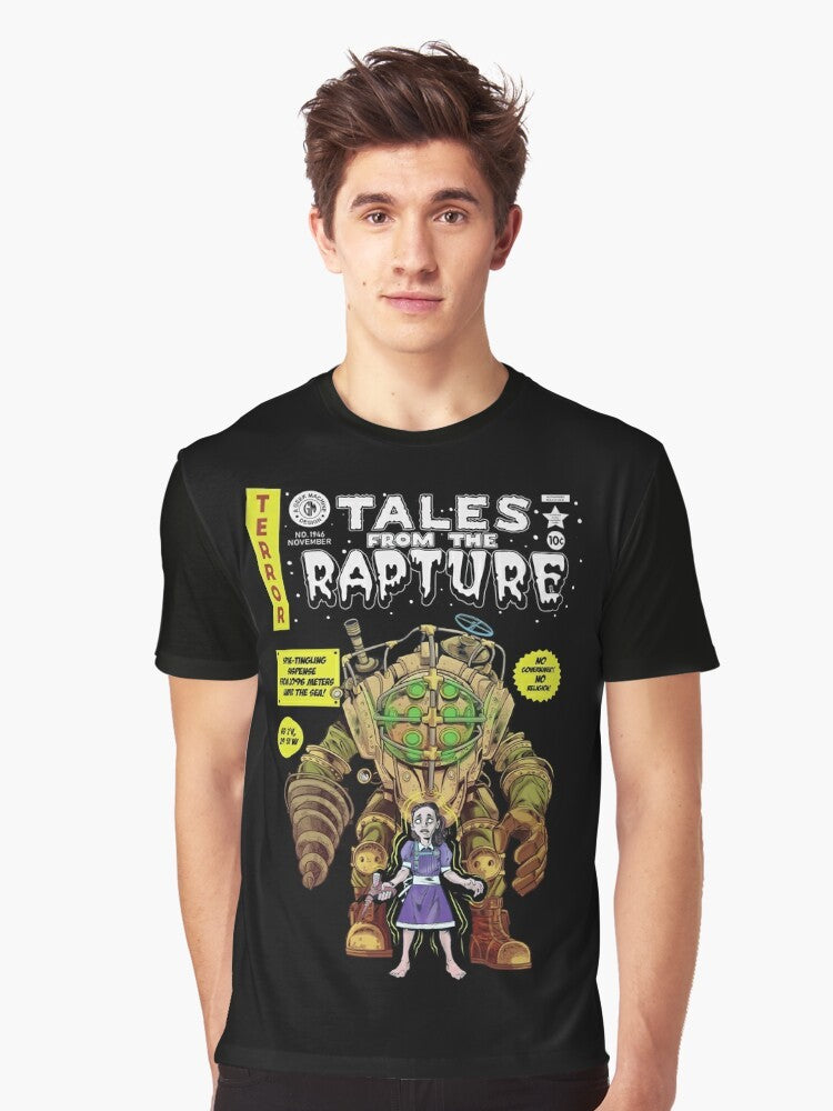 Bioshock Rapture Vintage Comic Parody Graphic T-Shirt - Men