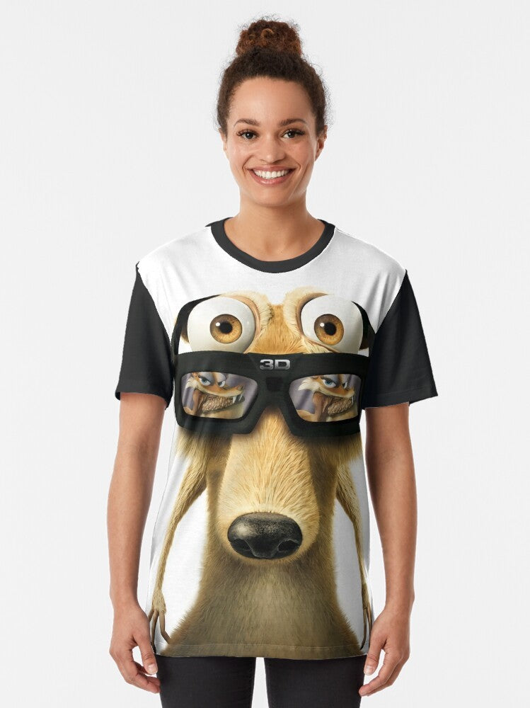 Cute squirrel graphic design on a comfortable t-shirt - Women