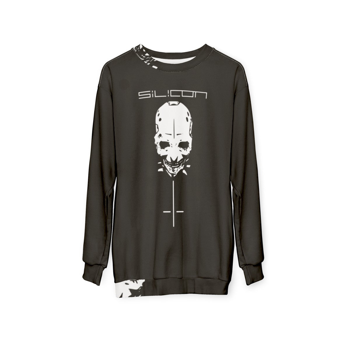 Blame Silicon White Sweatshirt with Sidonia no Kishi Inspired Design - hanging