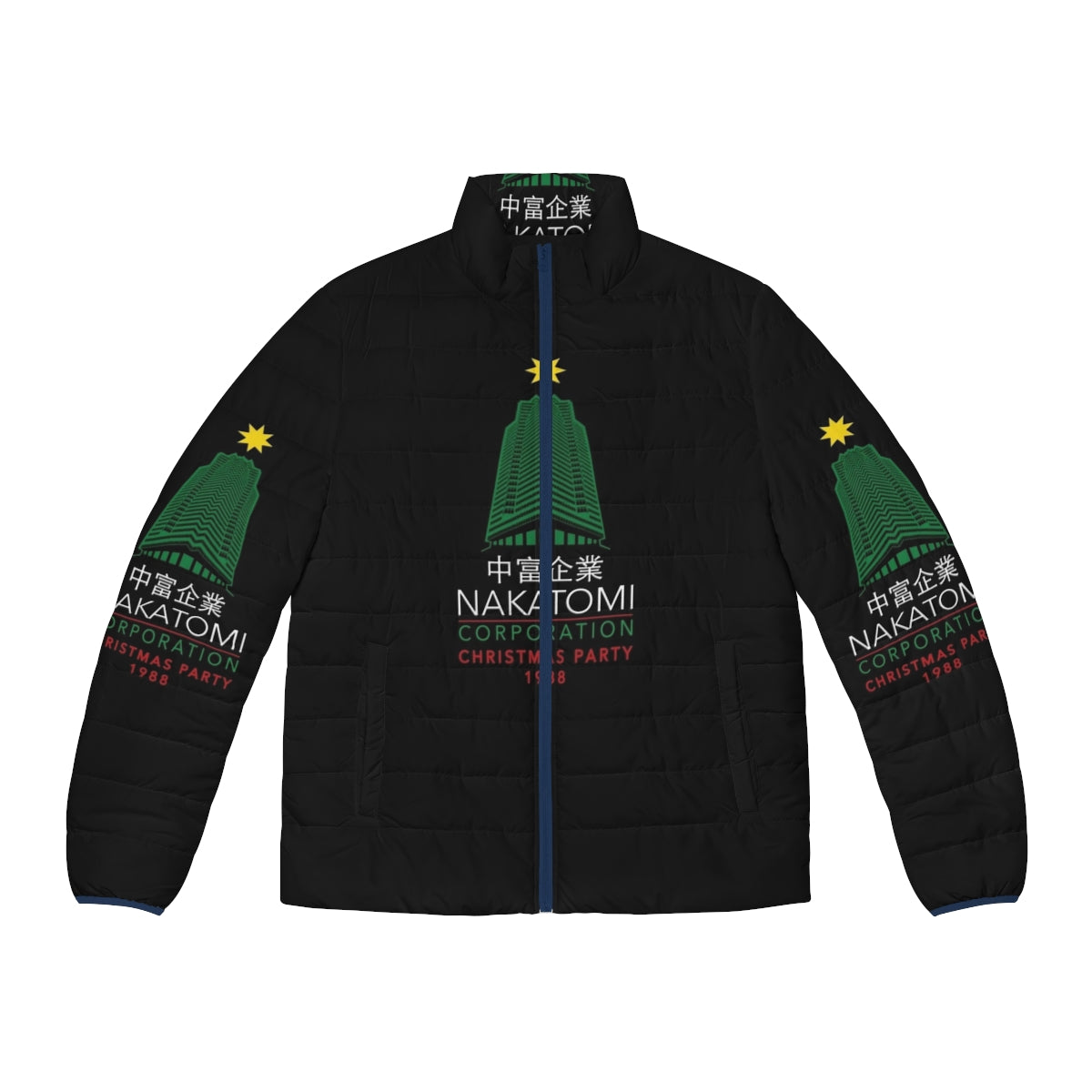 Nakatomi Corporation Christmas Party Puffer Jacket inspired by the Die Hard movie