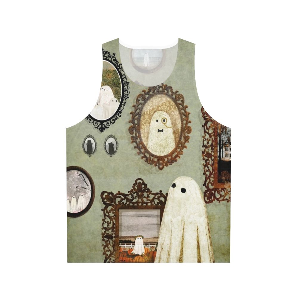 Vintage ghost portrait gallery unisex tank top