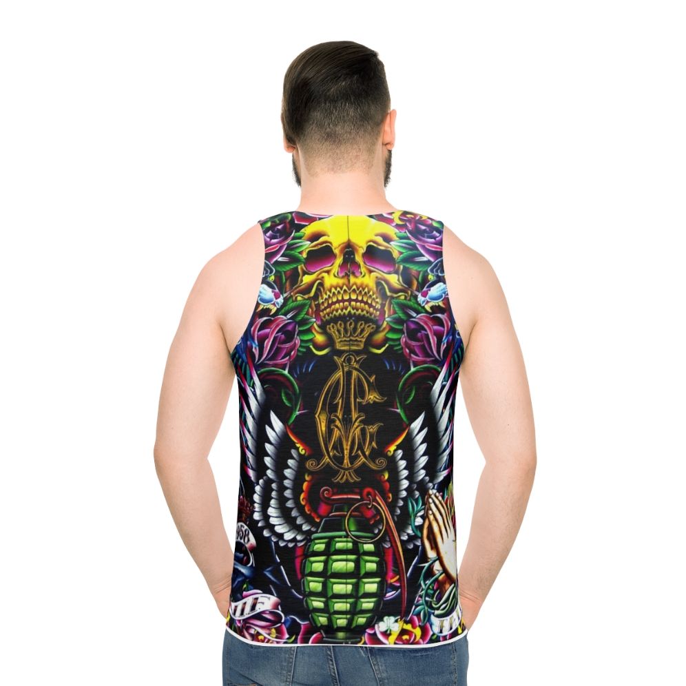 Unisex Ed Hardy Vintage Tank Top - men back