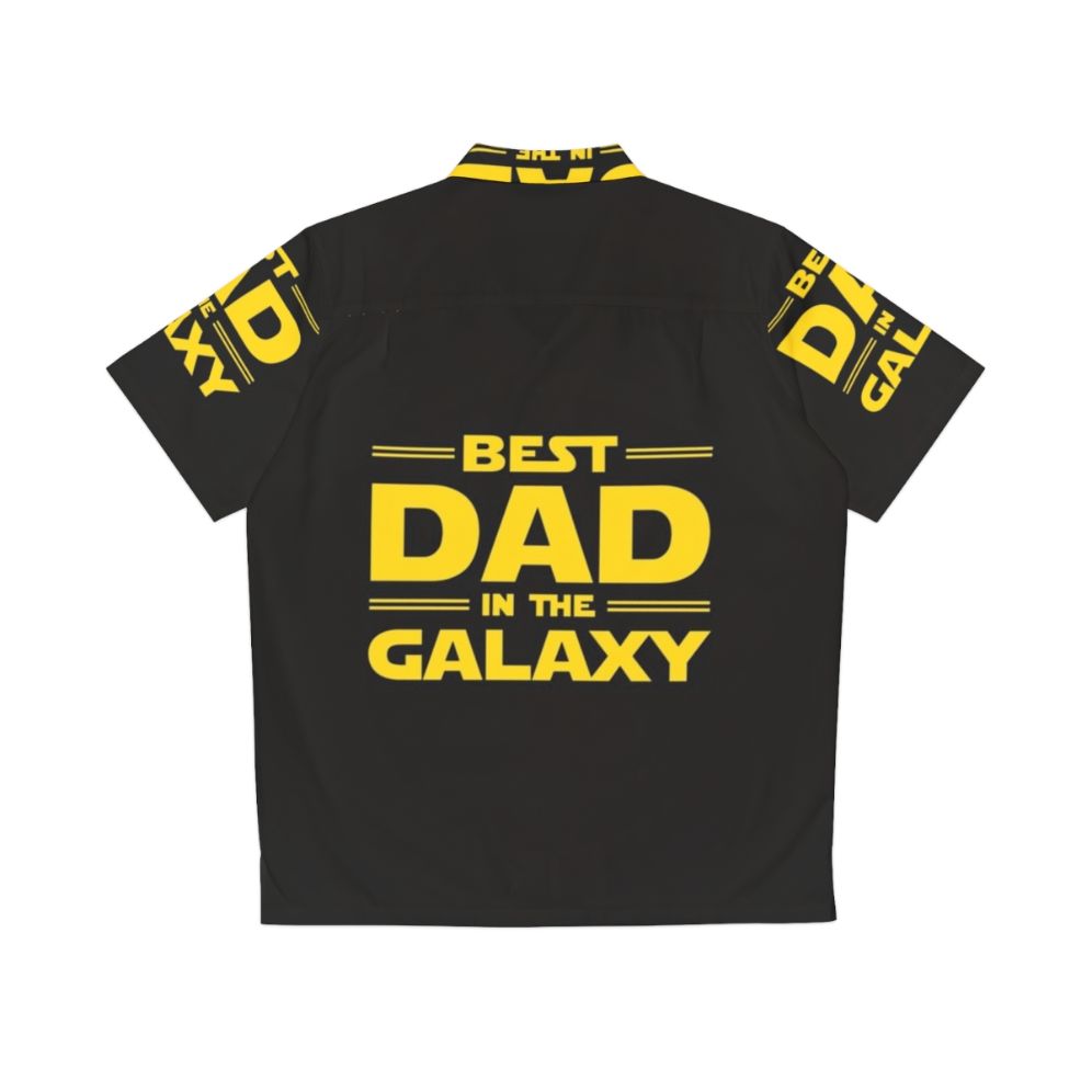 Best Dad in the Galaxy Star Wars Themed Hawaiian Shirt - Back