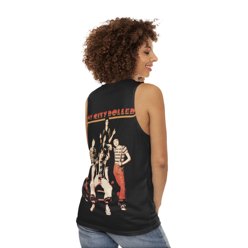 Retro Bay City Rollers Unisex Tank Top - women back