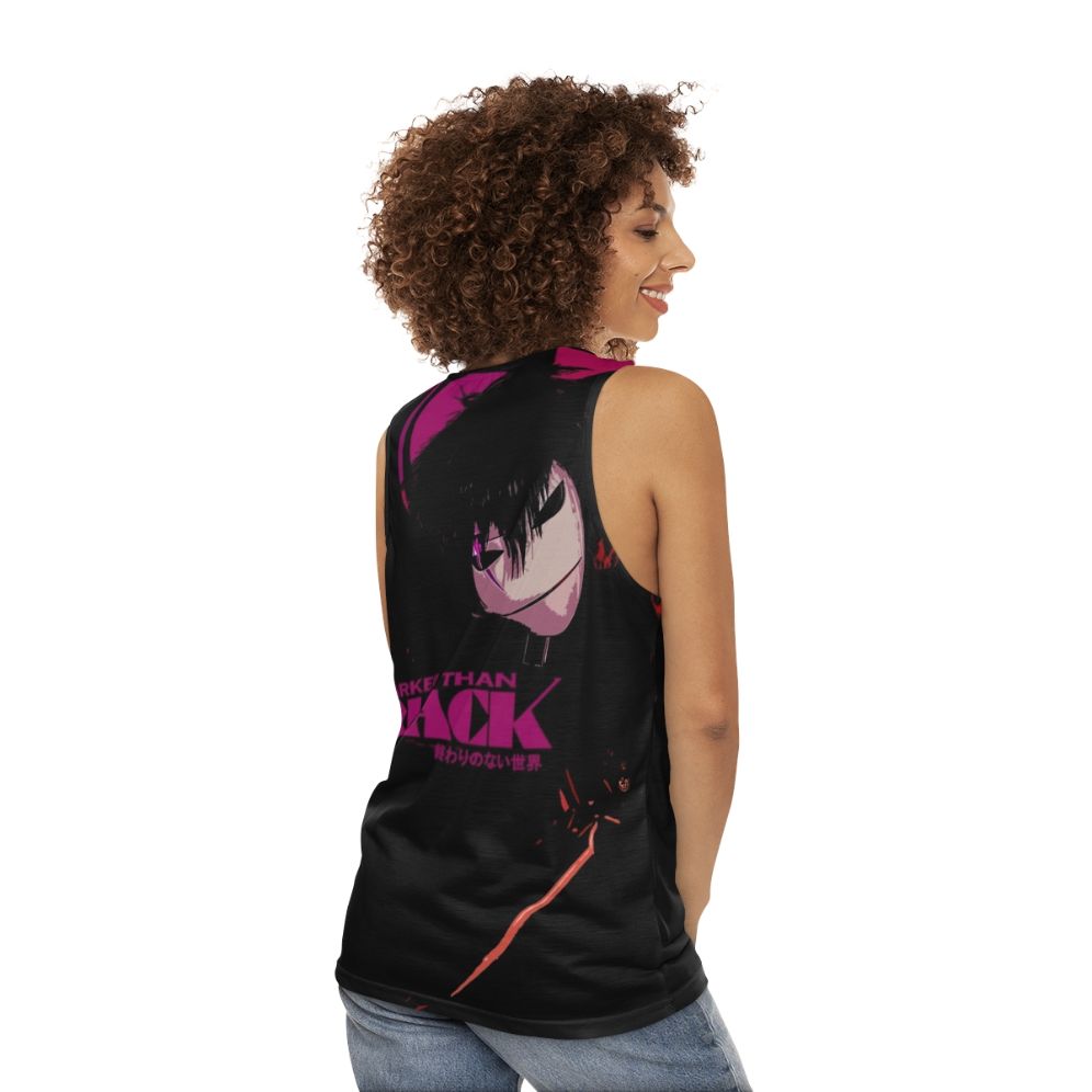 Darker Than Black Black Reaper Unisex Tank Top - women back