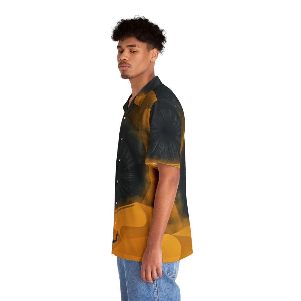 Dune 2020 Yellow Sand Hawaiian Shirt featuring the Great Shai Hulud - People Left