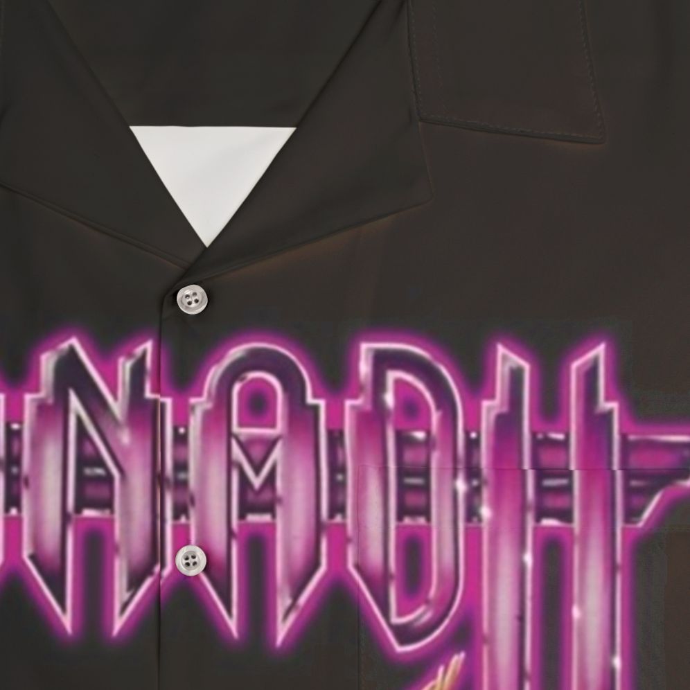 Xanadu Kira Olivia Newton John 1980s Disco Hawaiian Shirt - Detail