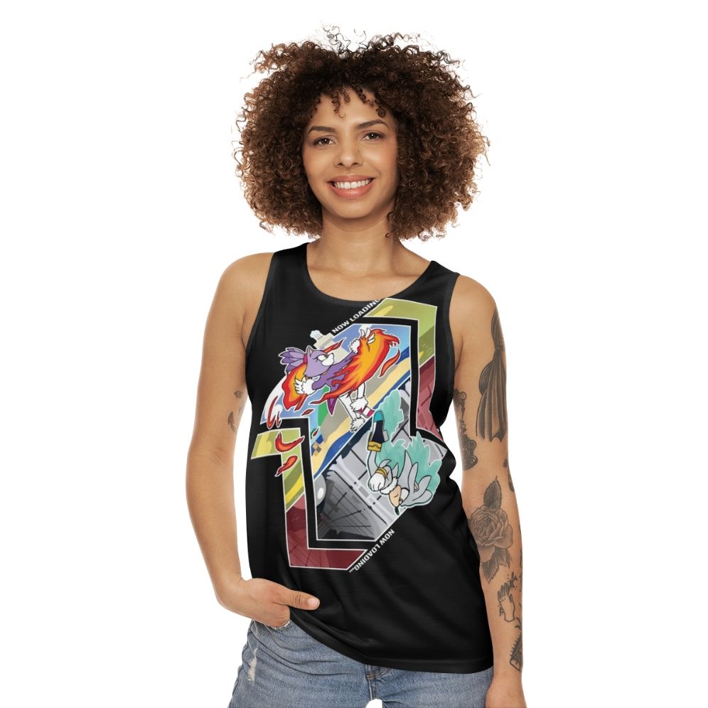 Retro Sonic the Hedgehog Unisex Tank Top - women