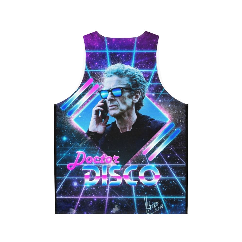 Retro Doctor Disco Unisex 12th Doctor Tank Top - Back