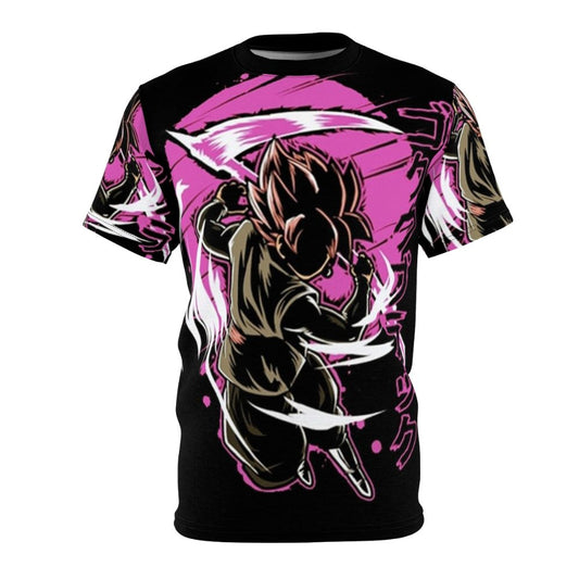 Goku Black Inspired T-Shirt with Anime Manga Fan Art Design