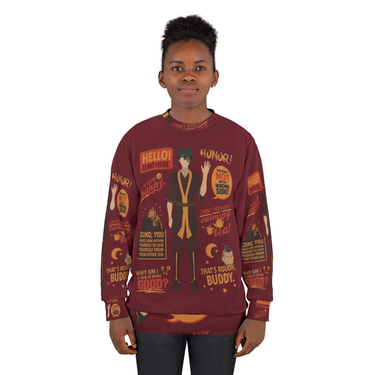 "Hello Zuko Here" Avatar The Last Airbender Sweatshirt - women