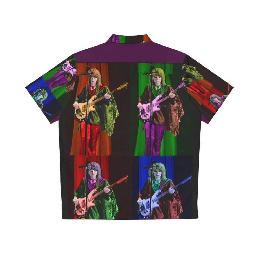 Yes Band Chris Squire Pop Print Hawaiian Shirt - Back