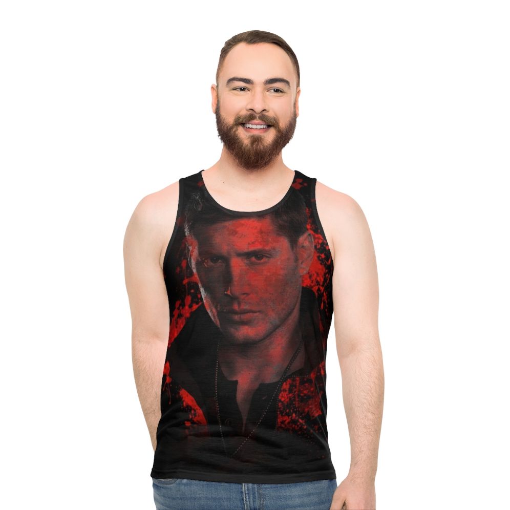 Supernatural Dean Winchester Unisex Splatter Tank Top - men