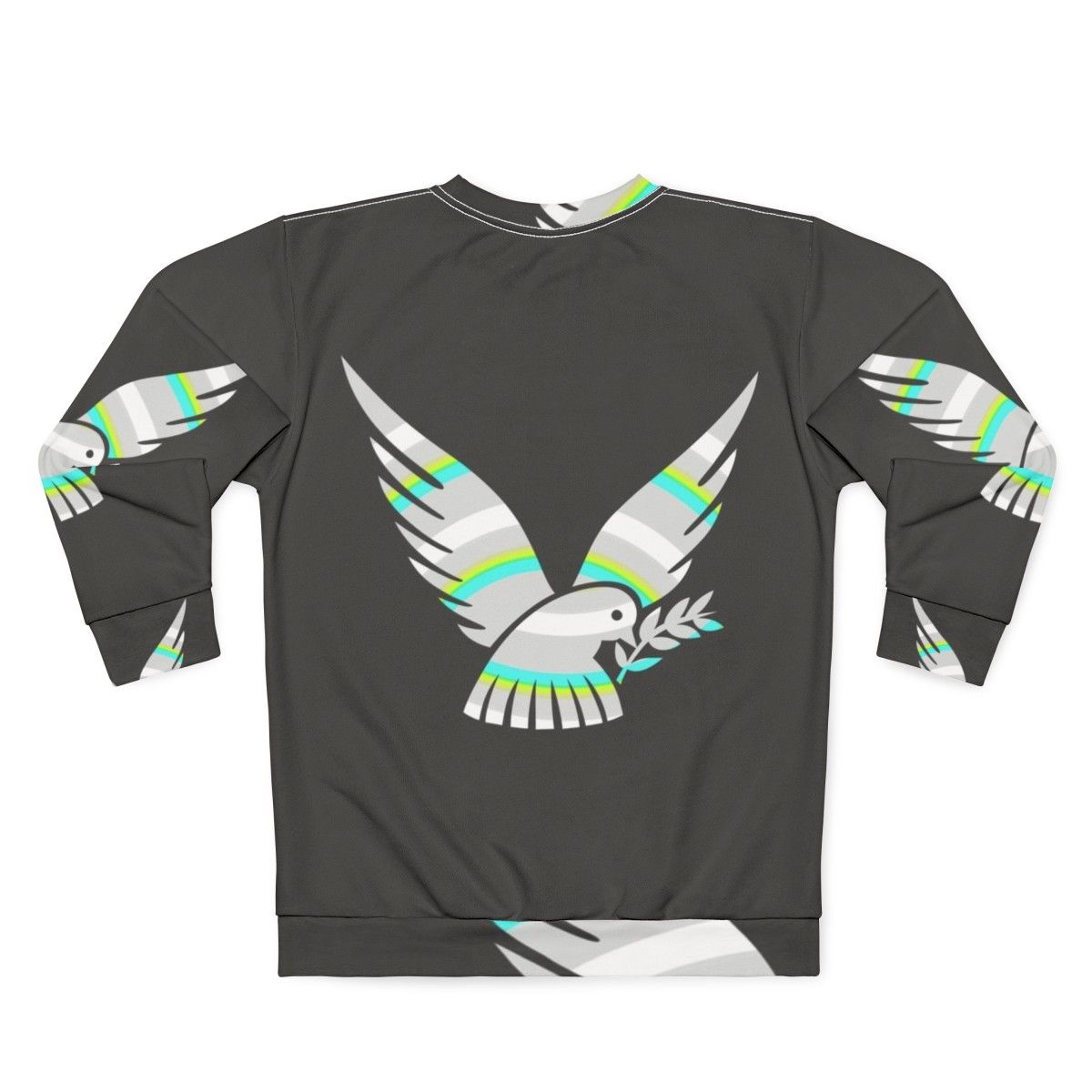 Legendary dove animal art sweatshirt - Back