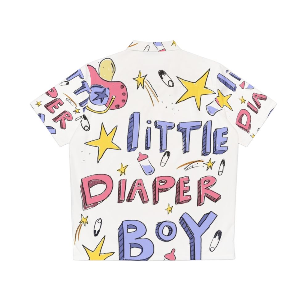 Adult Baby Diaper Lover ABDL Hawaiian Shirt - Back