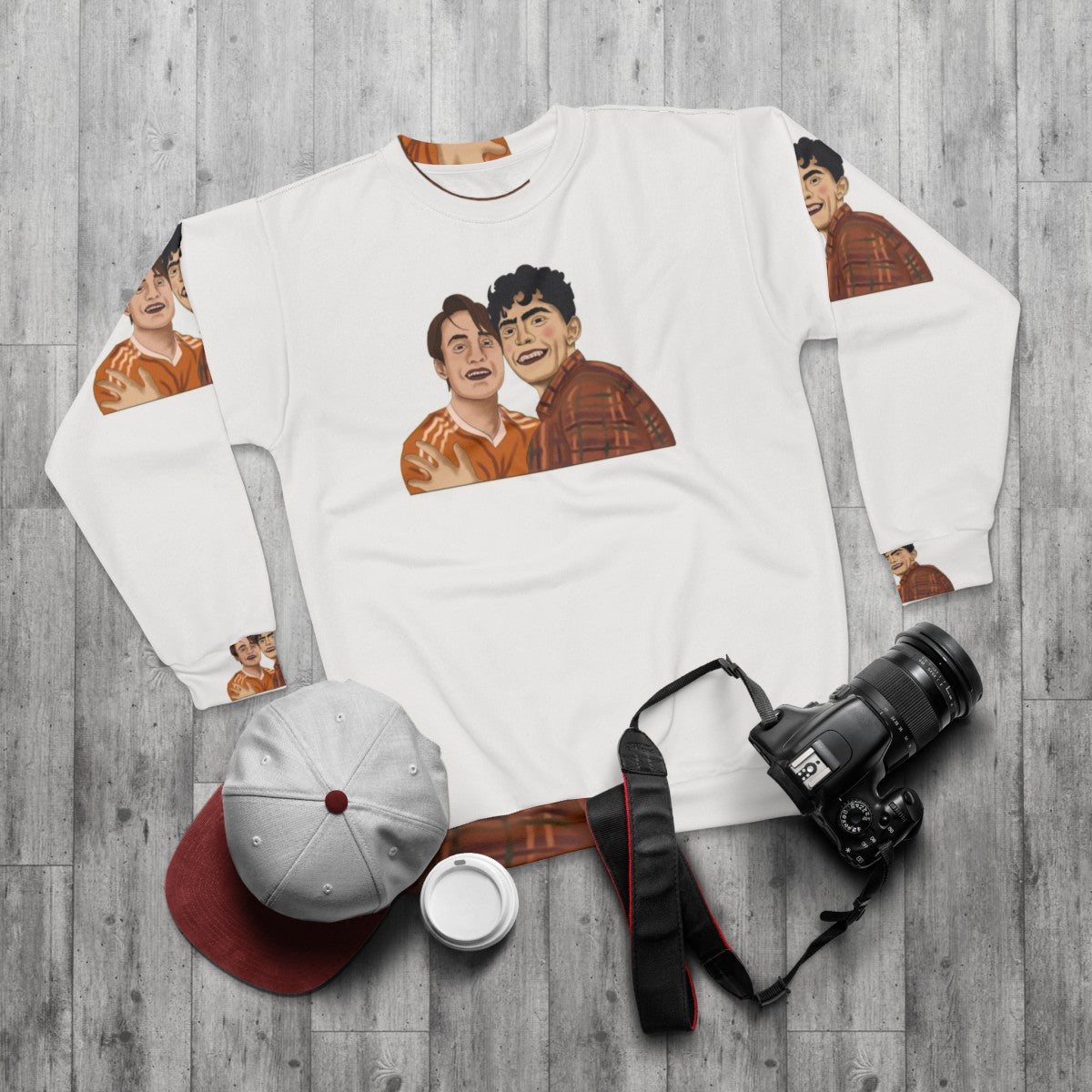 Heartstopper Nick and Charlie LGBTQ Netflix Sweatshirt - flat lay