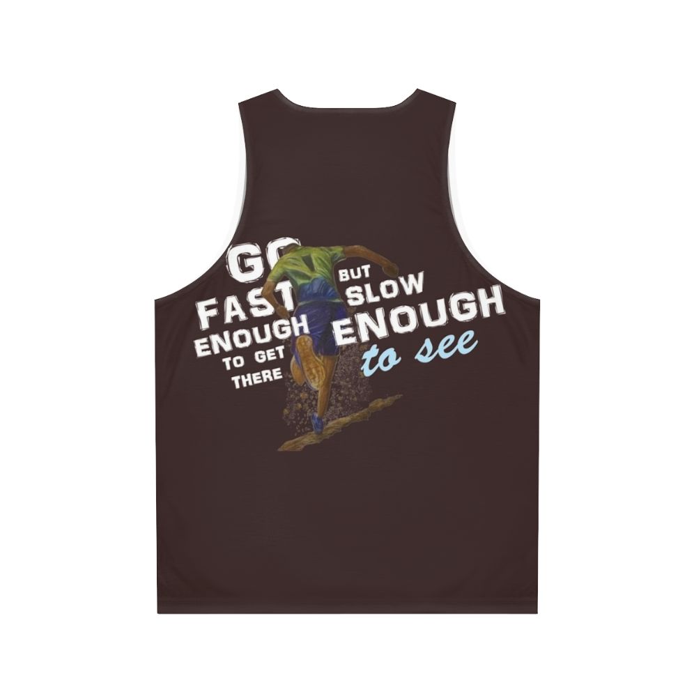 Trailrun unisex athletic tank top - Back